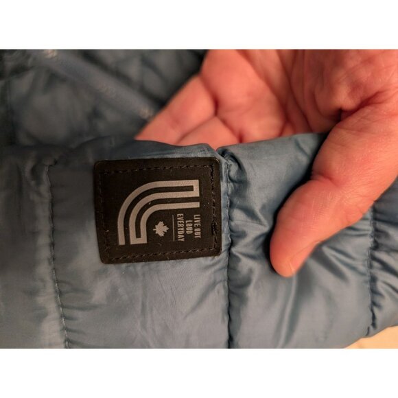 Lole thin Puffer Jacket womens size S Primaloft Slate Blue - Picture 9 of 9